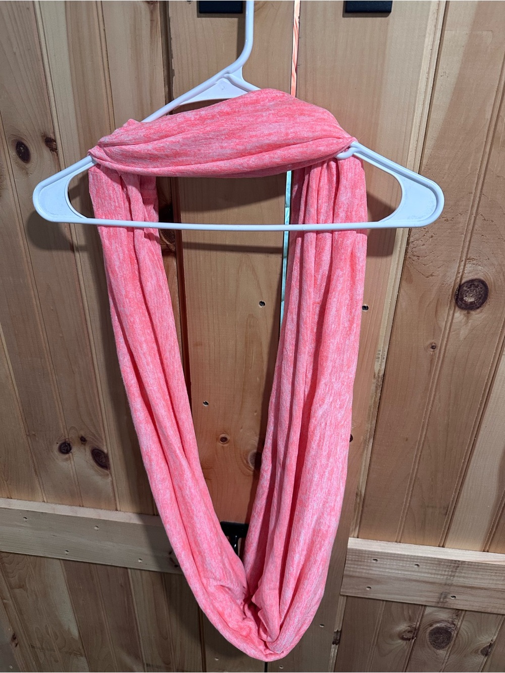 Source Unknown Coral Pink Infinity Scarf - Lightweight Loop Wrap